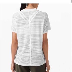 Women's White Striped Top